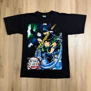 Demon Slayer Mugen TrainThe Movie Promo Black Shirt Anime Oversized Streetwear